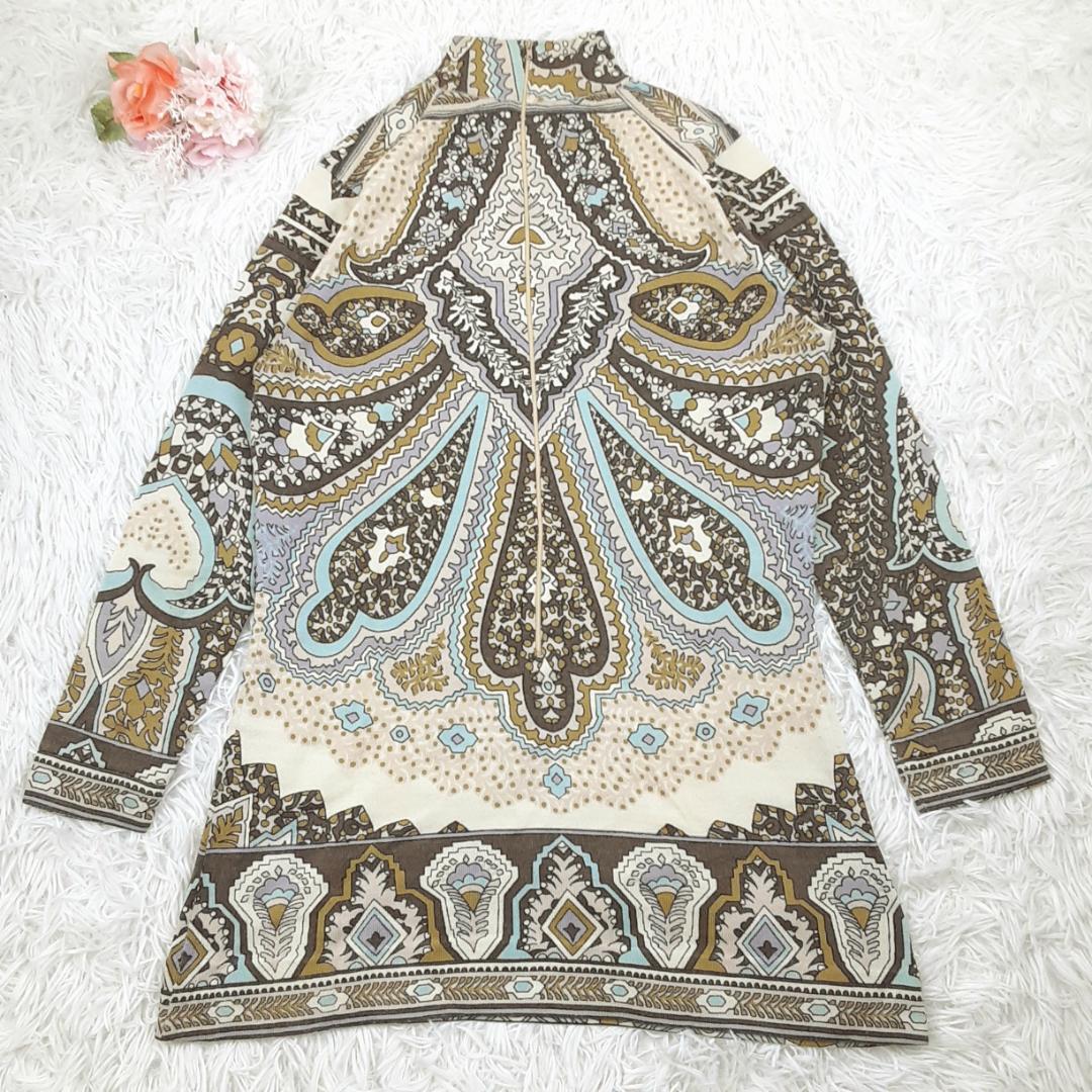 希少70s◎LEONARD レオナール 長袖チュニック ペイズリー ヴィンテージ