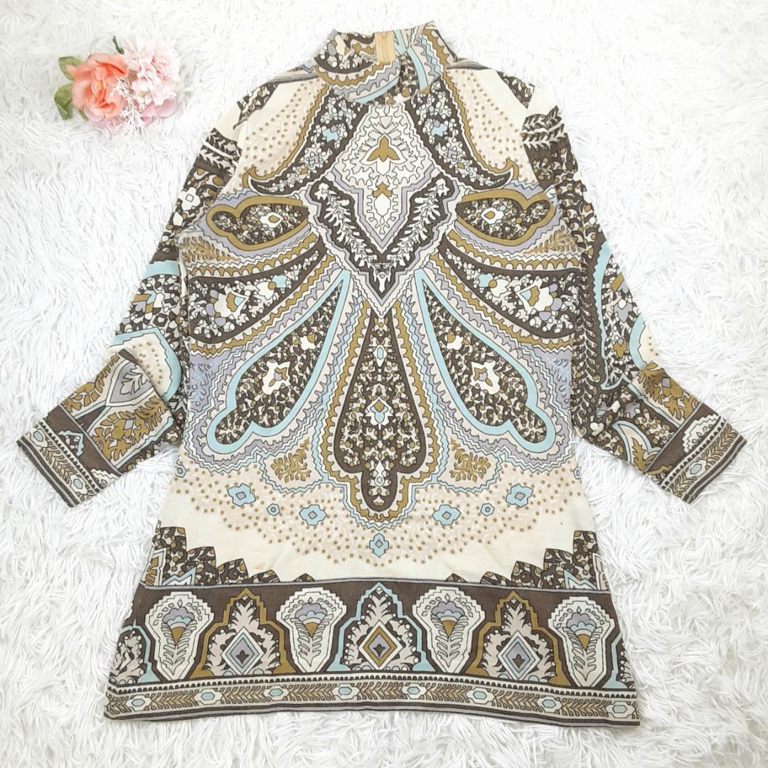 希少70s◎LEONARD レオナール 長袖チュニック ペイズリー ヴィンテージ