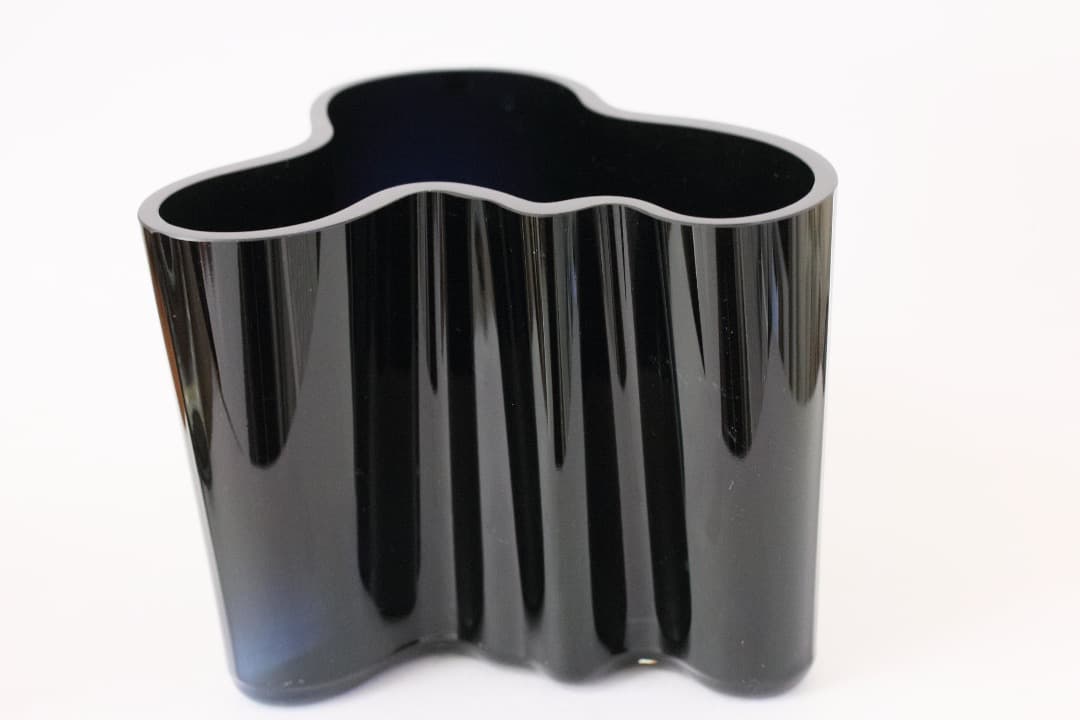 5412 アアルトベース 120mm ブラック　古いコバルトブルー　イッタラ