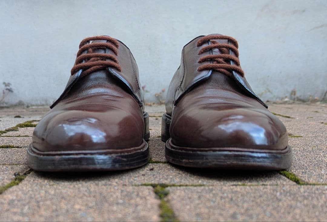 魅惑の東欧靴ハインリッヒディンケラッカープレーントゥ8 1/2訳有格安出品！