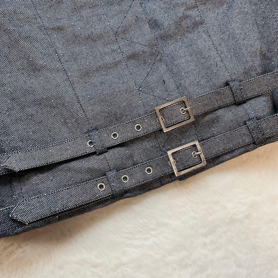 【クリスチャンディオール】デニムジャケット ダブルベルト ガリアーノ期 コットン