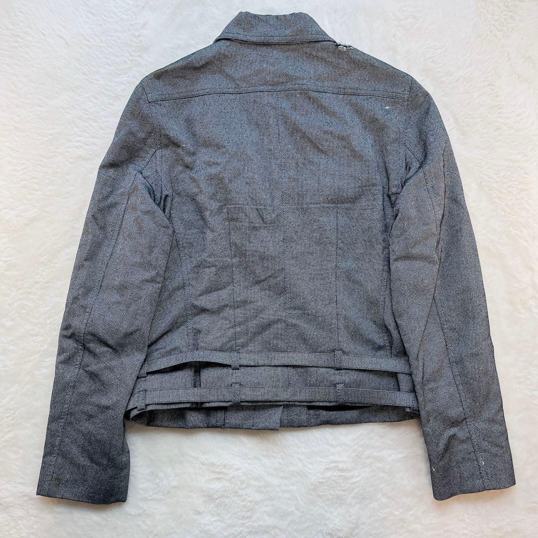 【クリスチャンディオール】デニムジャケット ダブルベルト ガリアーノ期 コットン