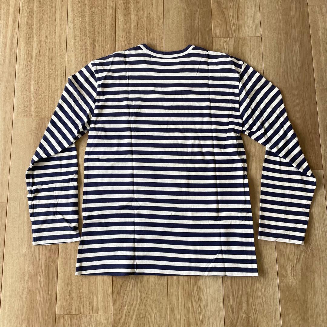コムデギャルソン ボーダー ネイビー M ロンT