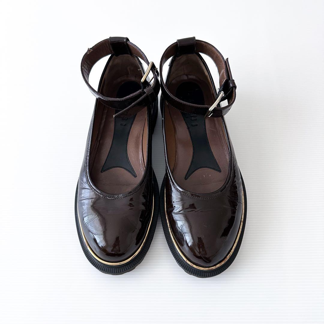 MARNI マルニ /厚底メリージェーン ダークブラウン