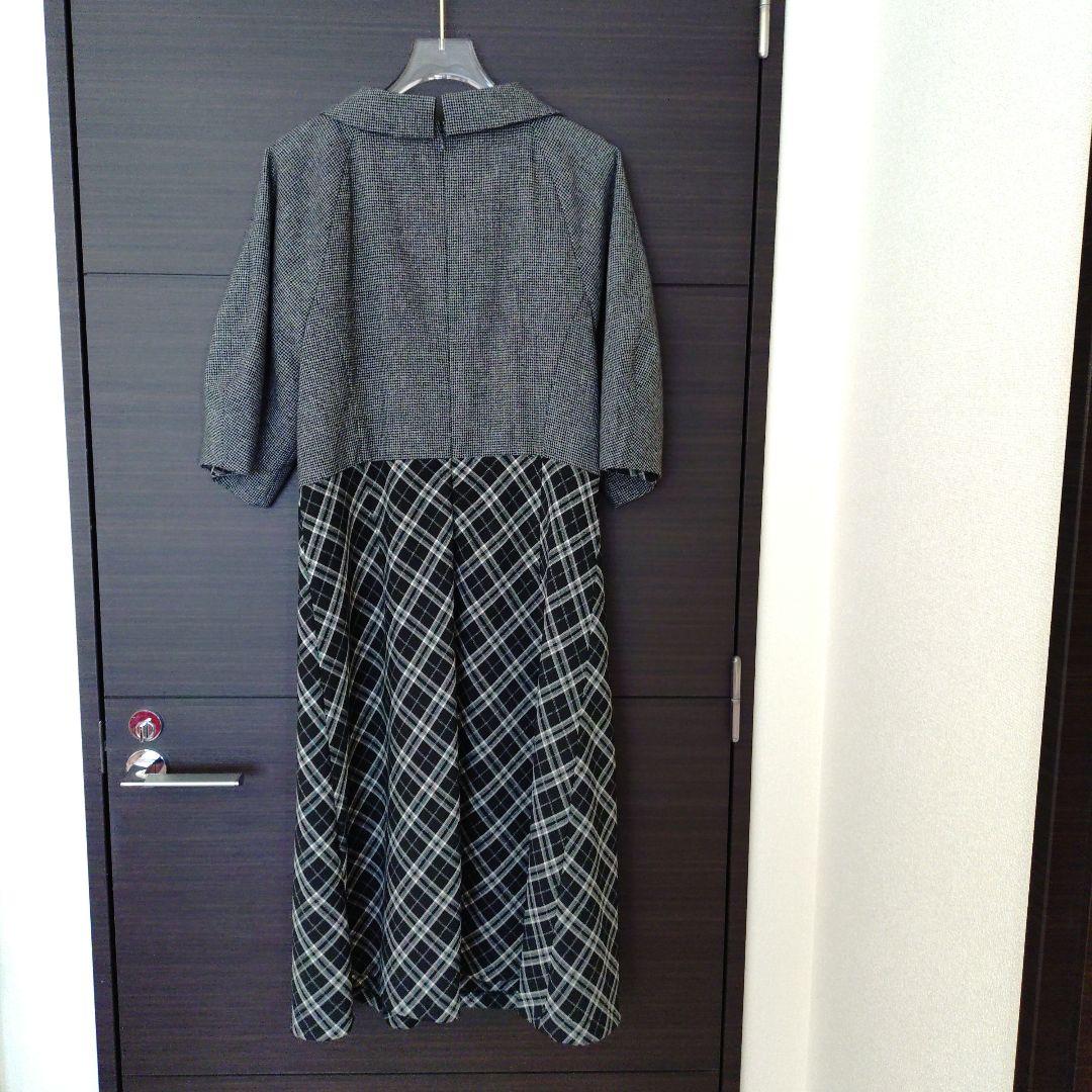 大きいサイズ　マーリエ　切り替えワンピース　極美品