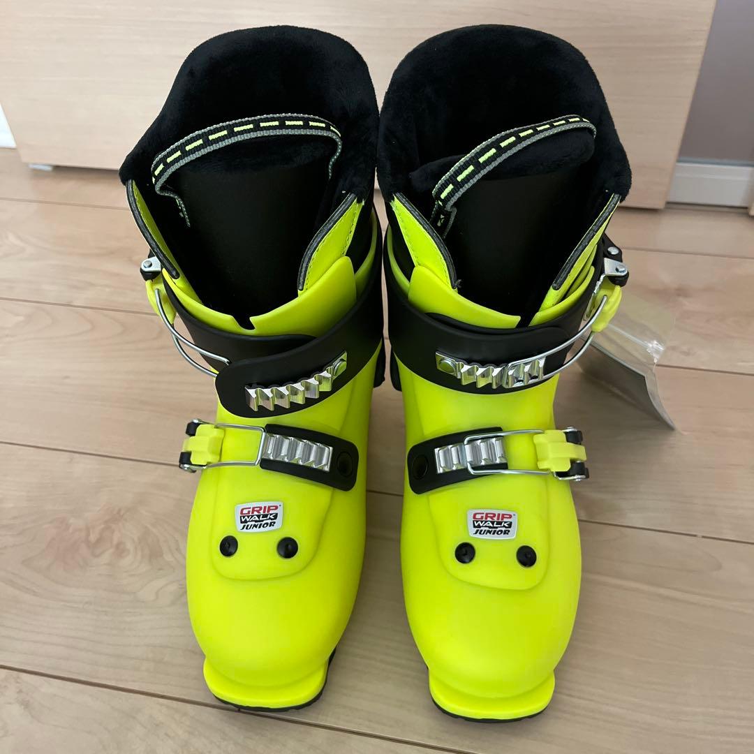 【新品未使用】HEAD スキーブーツ 21.5cm イエロー ジュニア キッズ