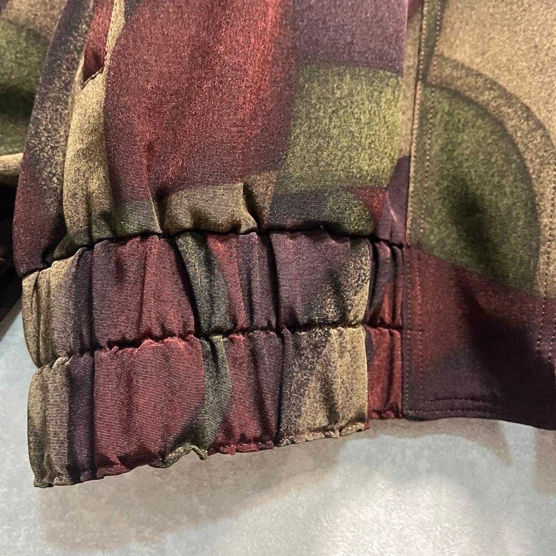 3点おまとめ ボルドー系 幾何学 ヴィンテージ ジップ ハイネック ジャケット