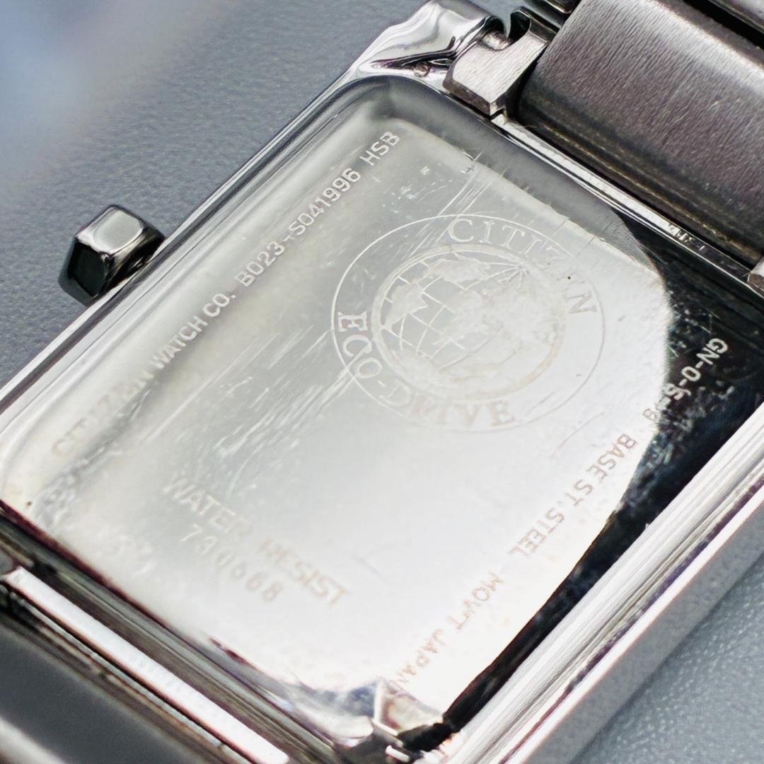 稼働品 CITIZEN エコドライブ レディース ソーラー 腕時計 シェル 上品