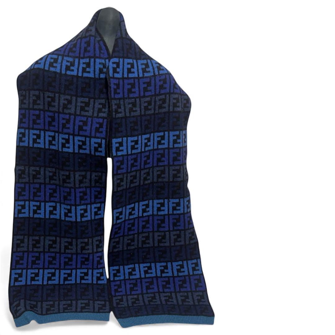 フェンディ　メンズ　マフラーと手袋 セット　ズッカ柄