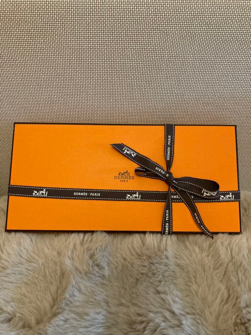 HERMES 水色 ドット柄 ネクタイ