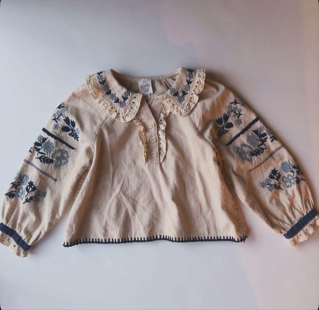 apolina kids◾️Malena blouse cream 3-5y