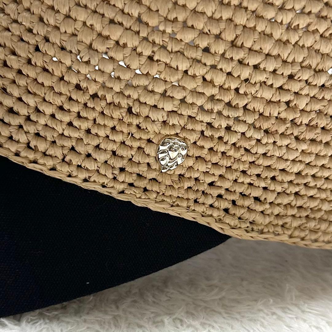 未使用 HELEN KAMINSKI ラフィア キャップ VIVETTE 黒