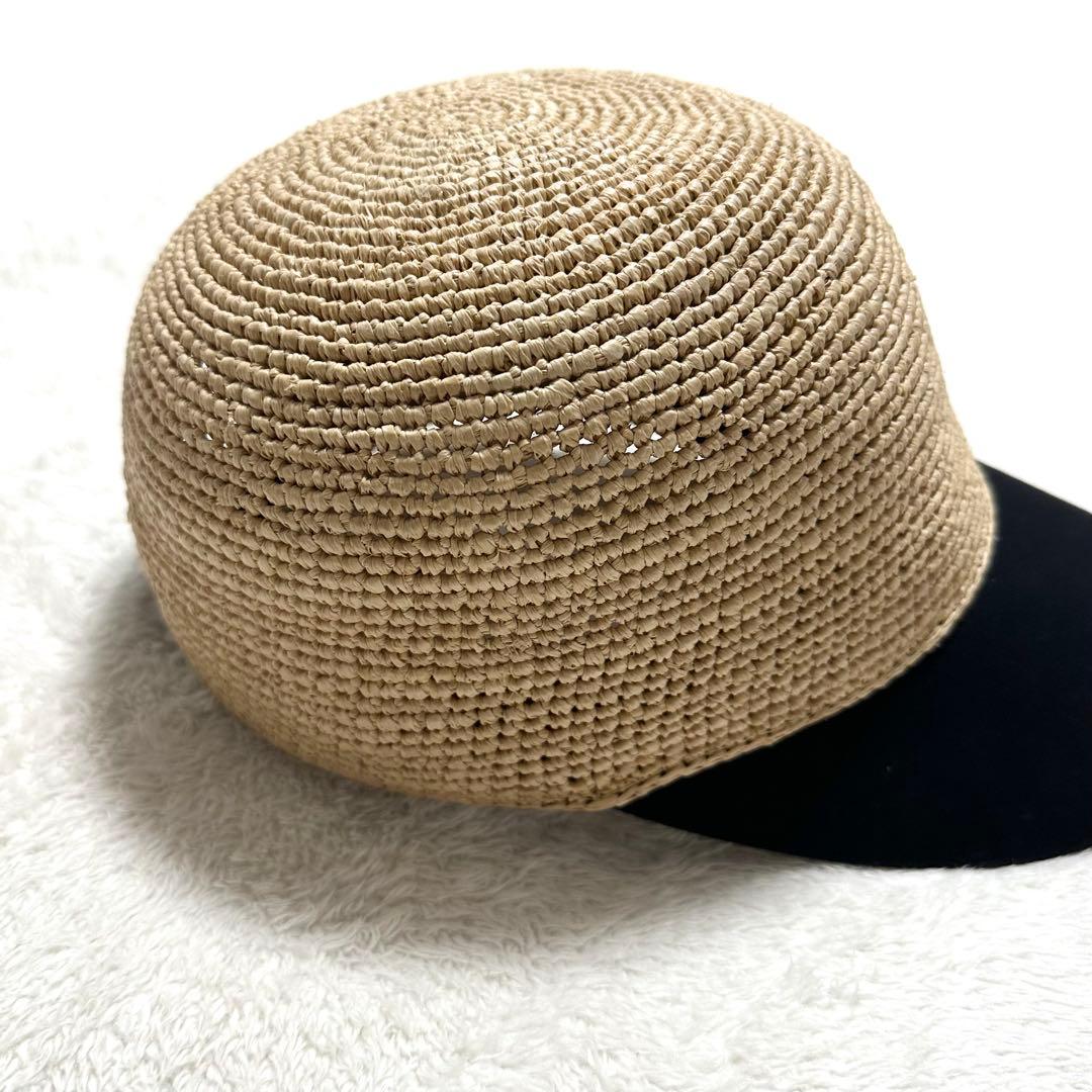 未使用 HELEN KAMINSKI ラフィア キャップ VIVETTE 黒