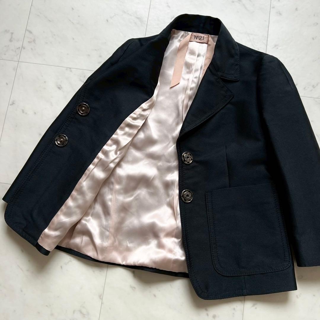 N˚21 ビジューボタン テーラードジャケット ブラック 40