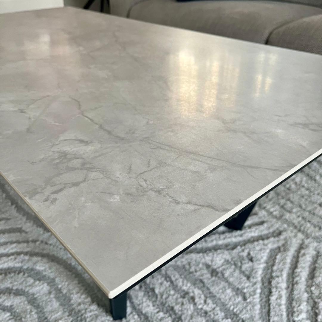 ライトグレー セラミック テーブルセンター