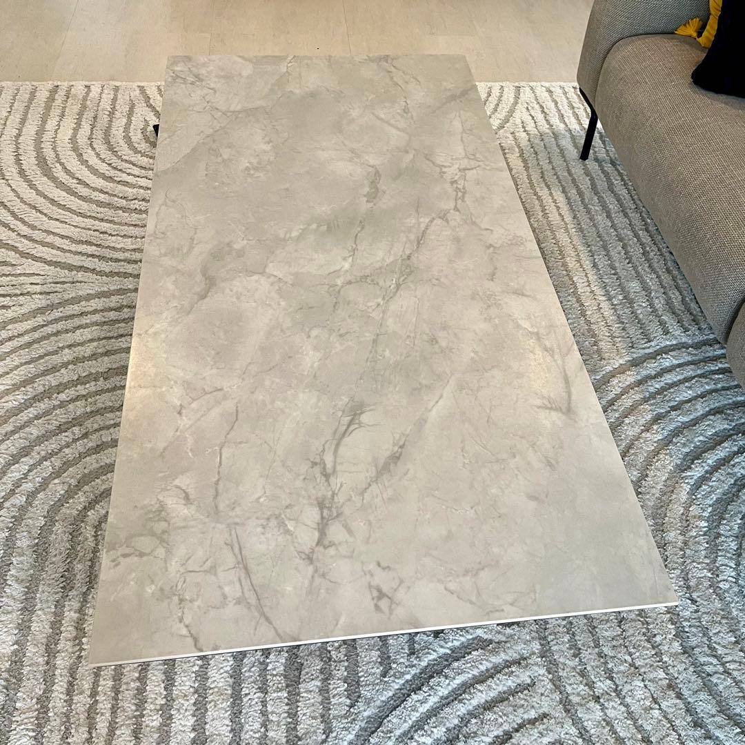 ライトグレー セラミック テーブルセンター