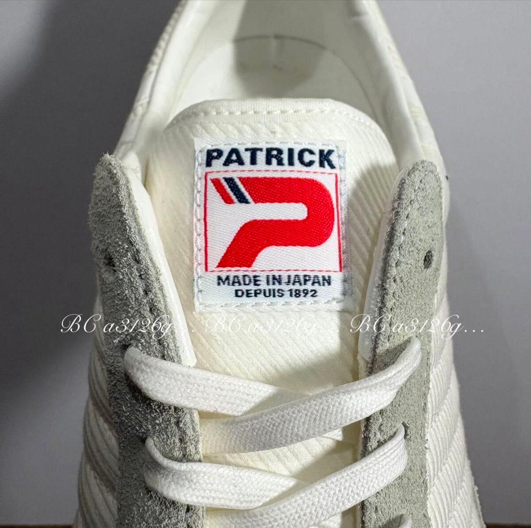 PATRICK 24.5cm 39 WHTマラソン 高級コットン定価17600円