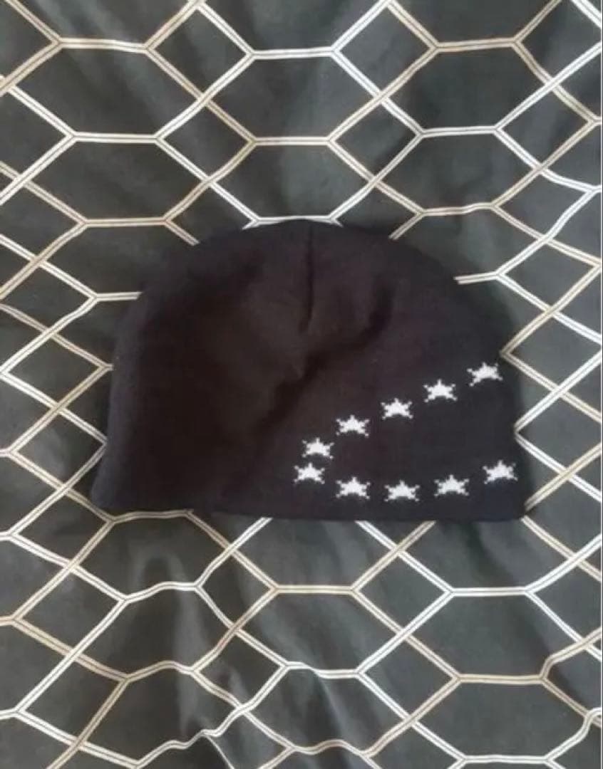 afbビーニー星柄ブラック
