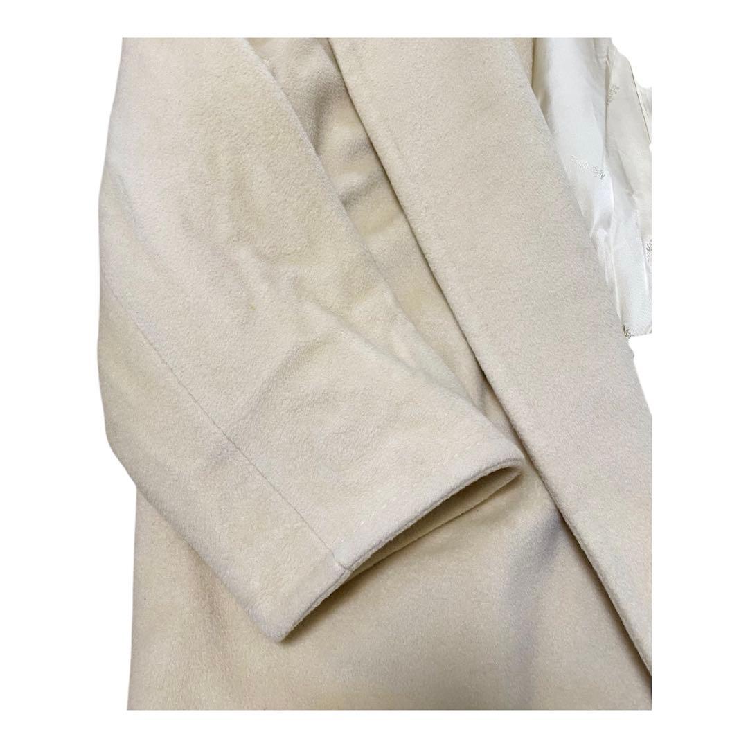 最高級 白タグ Max Mara カシミヤ混 ロングコート 羽織り　ウール　40