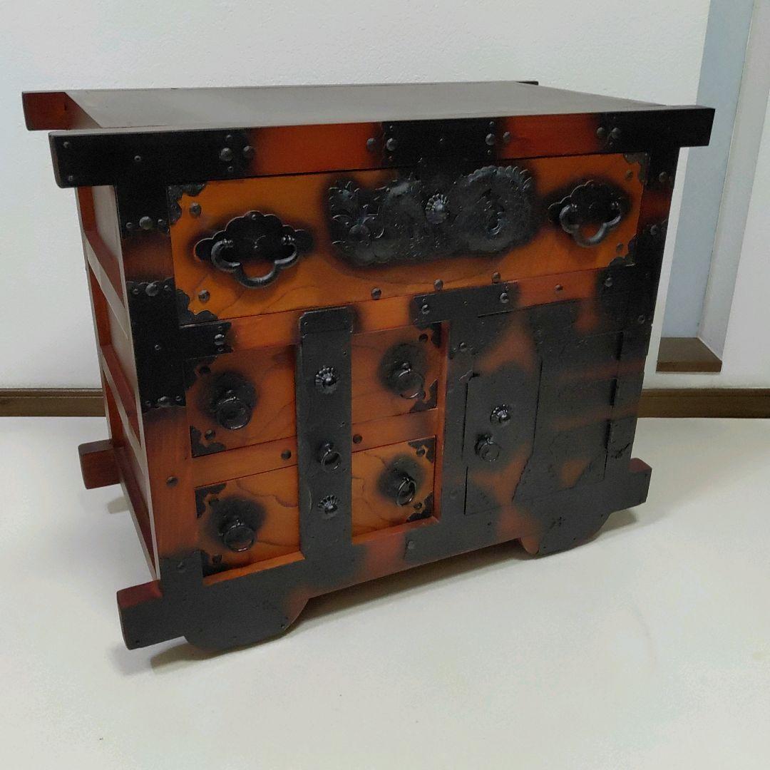 民芸調家具 和箪笥 からくり箪笥 インテリア 昭和レトロ 和 アンティーク ②