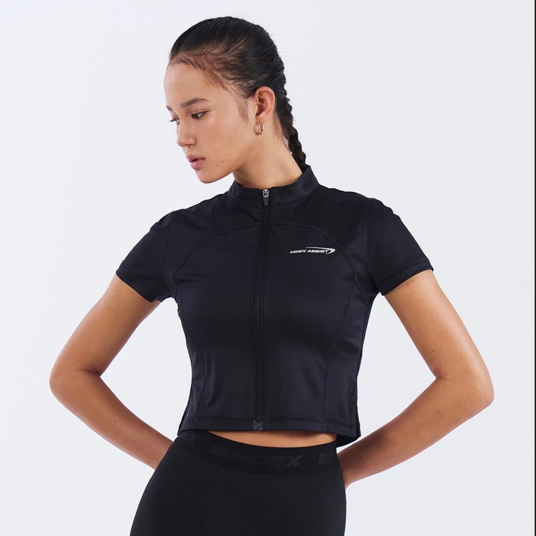 ヨガ・ピラティス HDEX Short Sleeve Zip-Up