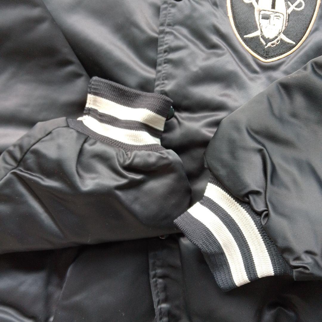 80s〜90s RAIDERS スタジャン Chalk Line L　ブラック