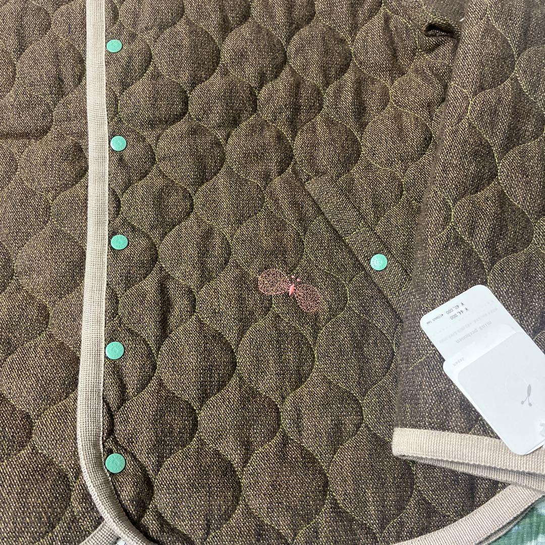 最終　ミナペルホネン　キルティングジャケット ブラウン160