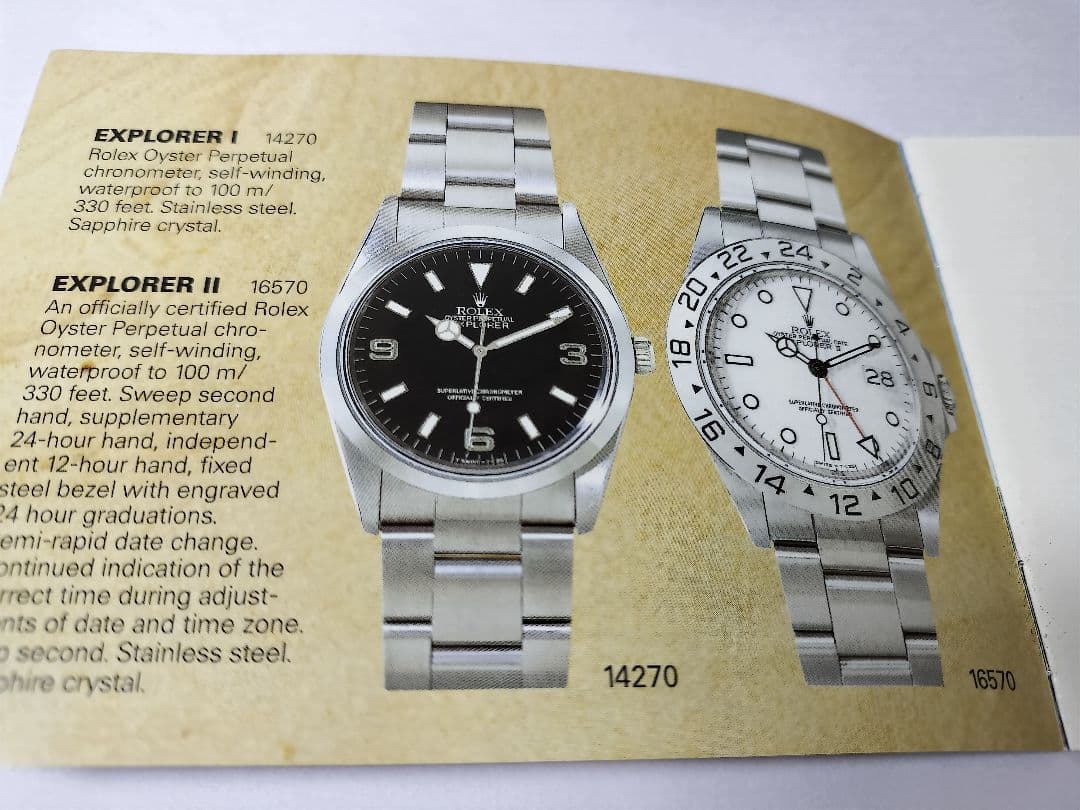 ROLEX EXPLORER14270 付属品一式 1999年製
