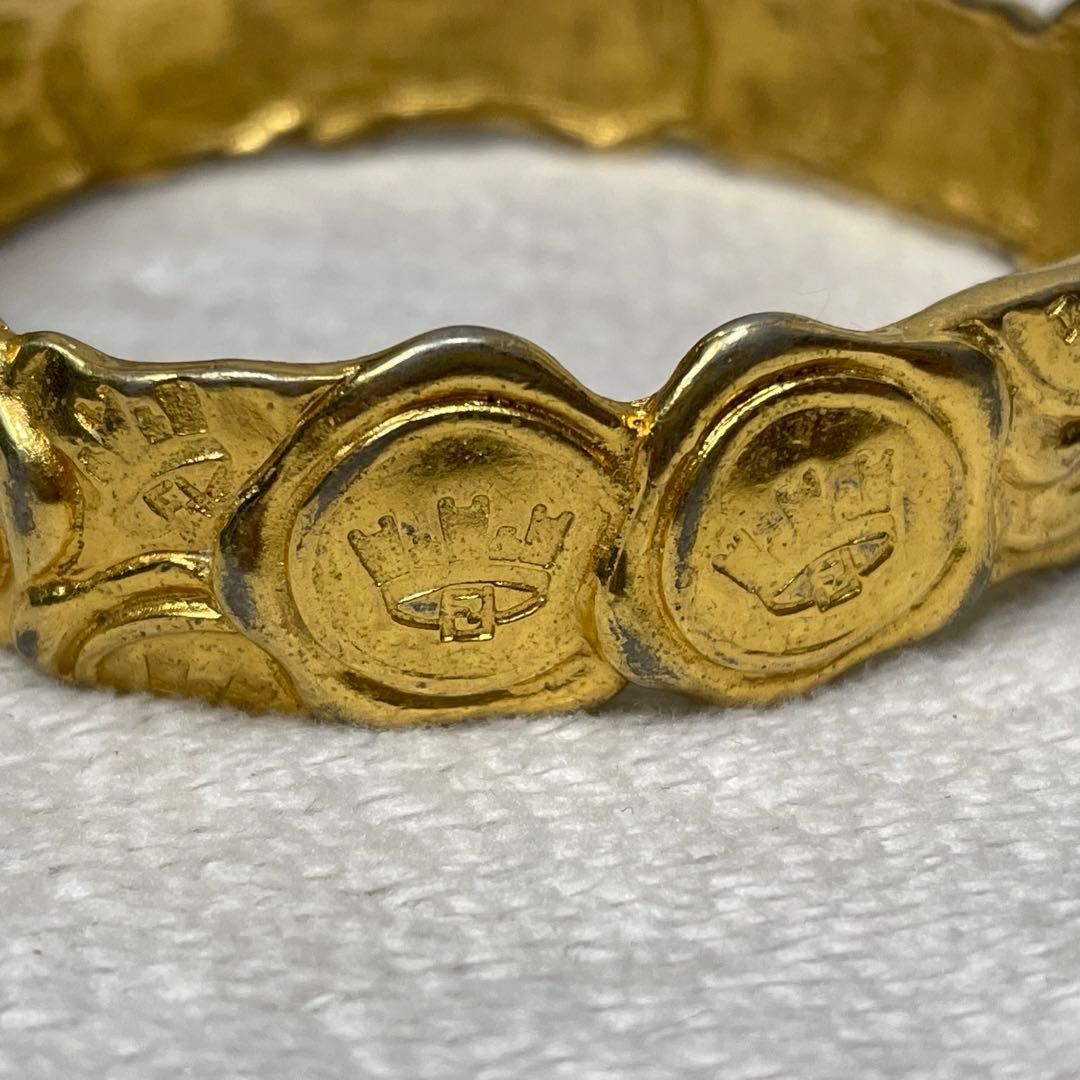 vintage old fendi フェンディ　バングル　ffロゴ クラウン