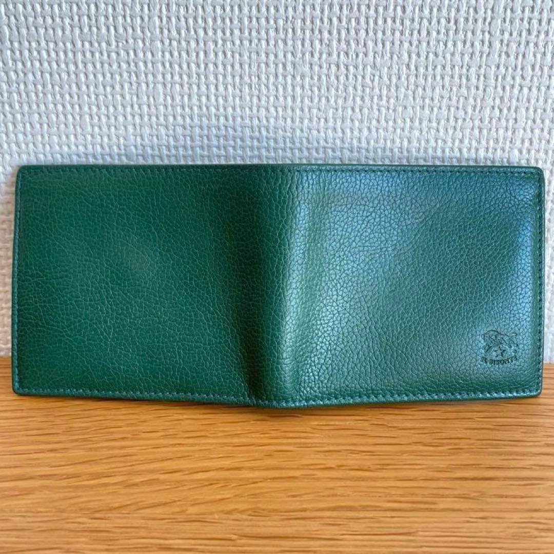 IL BISONTE イルビゾンテ　レザー二つ折りウォレット　小銭入れ付き財布