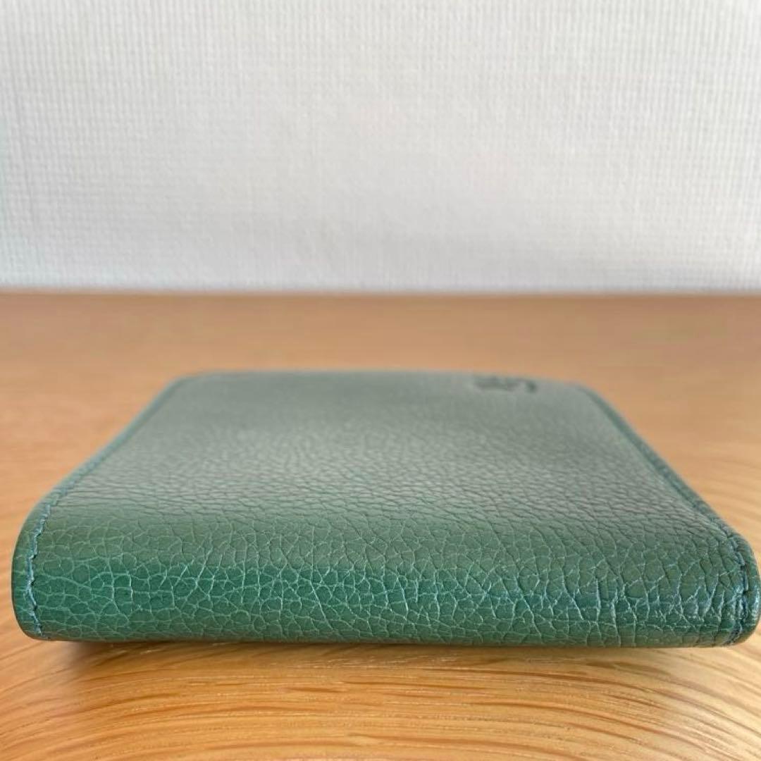 IL BISONTE イルビゾンテ　レザー二つ折りウォレット　小銭入れ付き財布