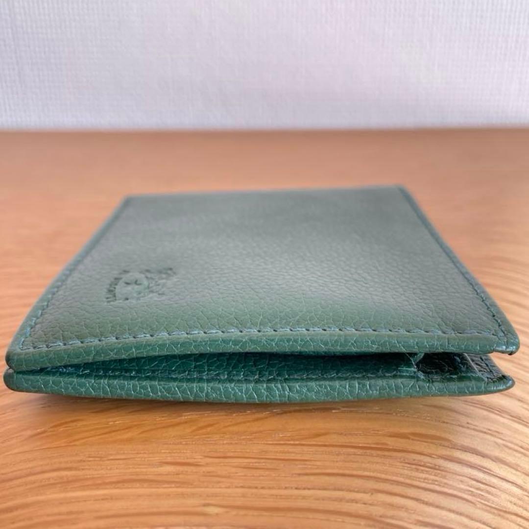 IL BISONTE イルビゾンテ　レザー二つ折りウォレット　小銭入れ付き財布