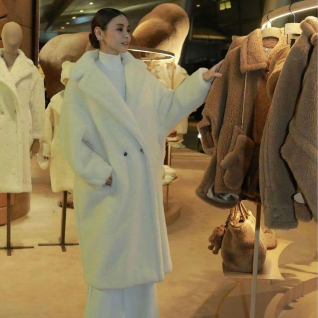 Max Mara【マックスマーラー】テディコート ホワイト XS