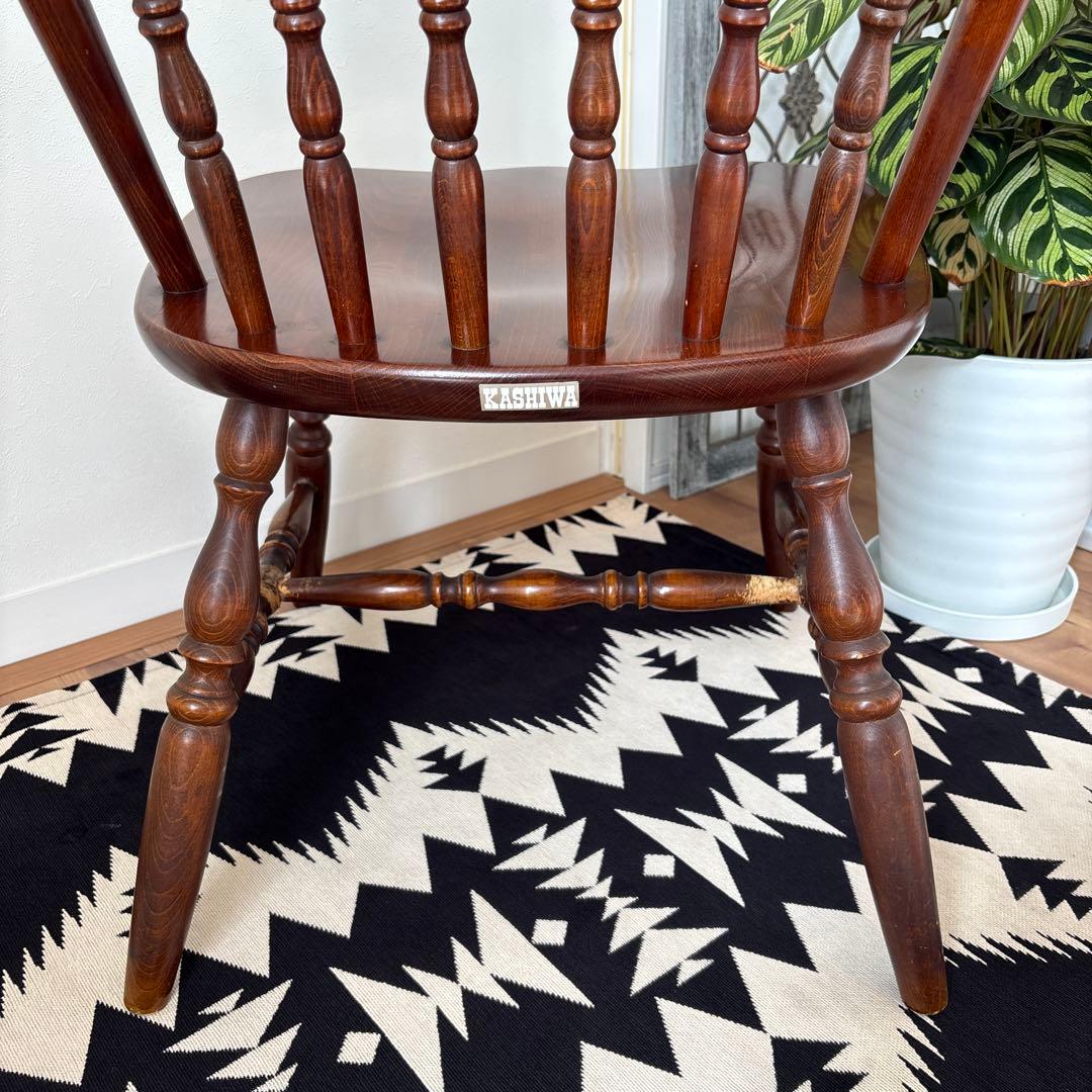 ビンテージ家具　柏木工　KASHIWA ダイニングチェア、ウィンザーチェア　②
