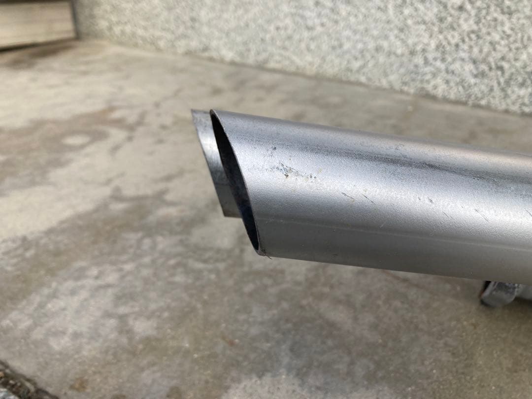 180sxワンオフ直管マフラー 2本出し ガスケット付き