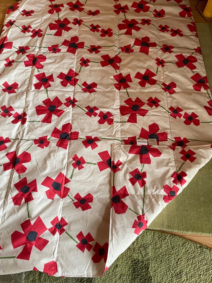 【ひめ】シビラ　アマポラス　ダウンケット　シングル　レッド2枚セット