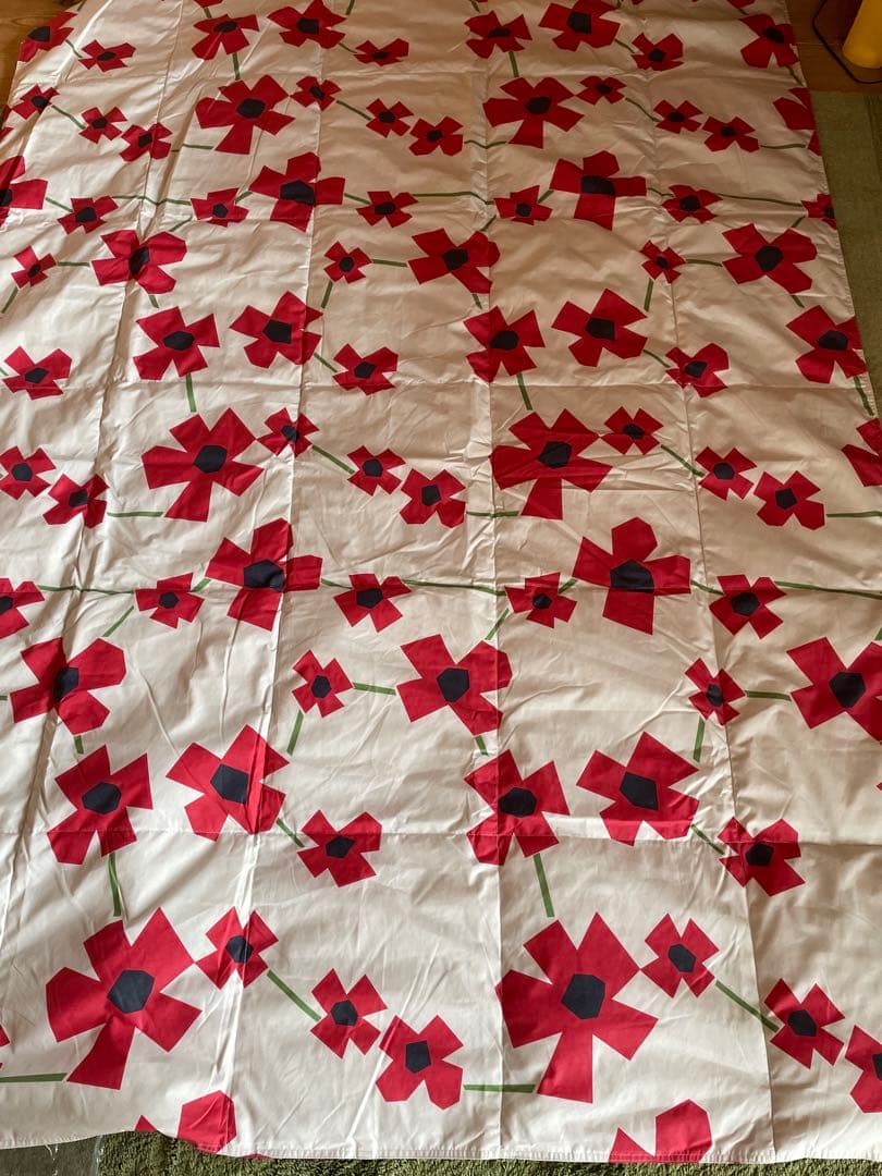 【ひめ】シビラ　アマポラス　ダウンケット　シングル　レッド2枚セット