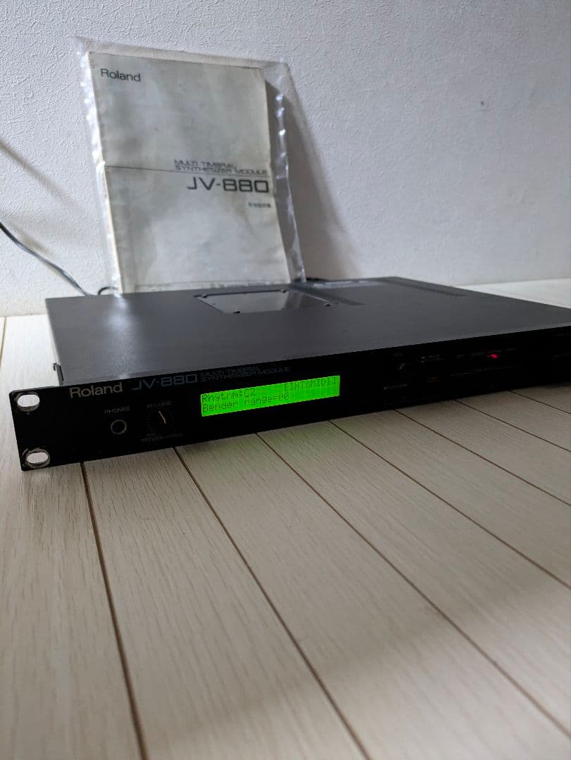 Roland　JV-880　シンセサイザ　モジュール　取扱説明書付き