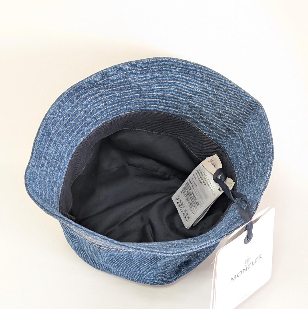 MONCLER バケットハット デニム 帽子 ユニセックス S おしゃれ