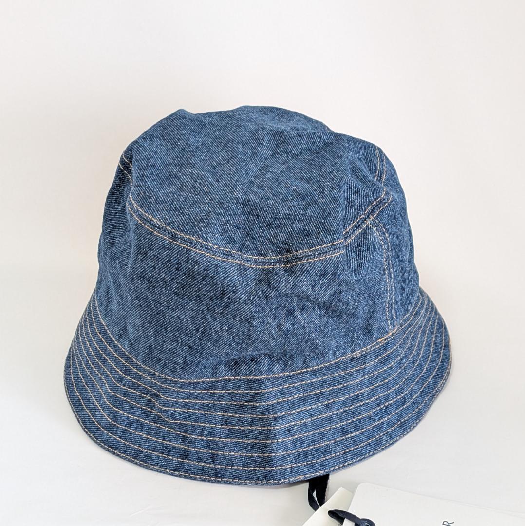 MONCLER バケットハット デニム 帽子 ユニセックス S おしゃれ