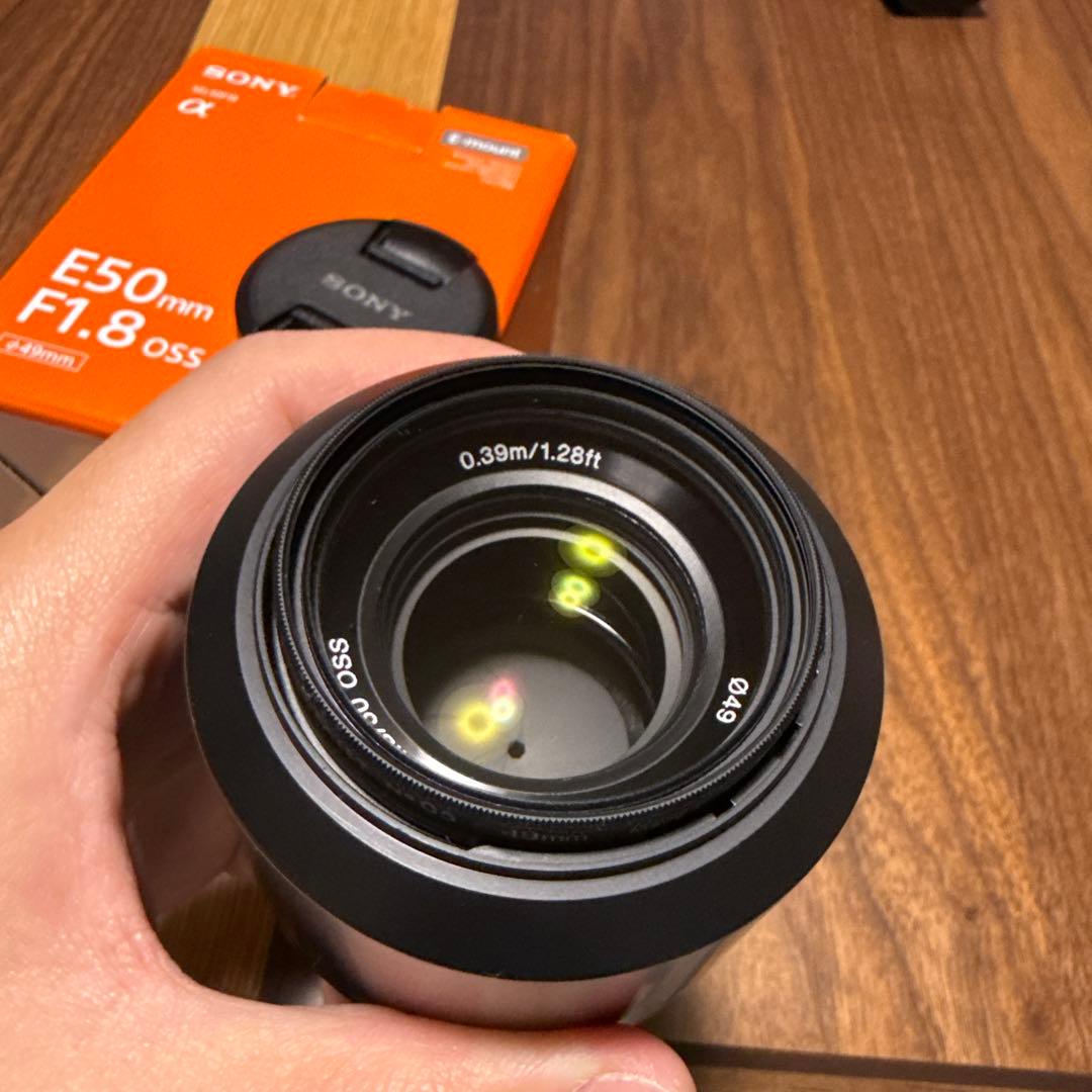 【美品】Sony E 50mm F1.8 OSS レンズ