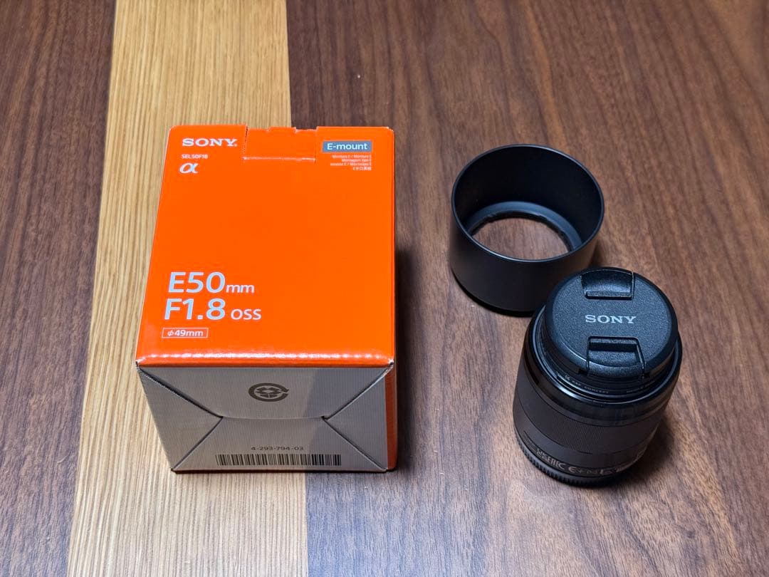 【美品】Sony E 50mm F1.8 OSS レンズ