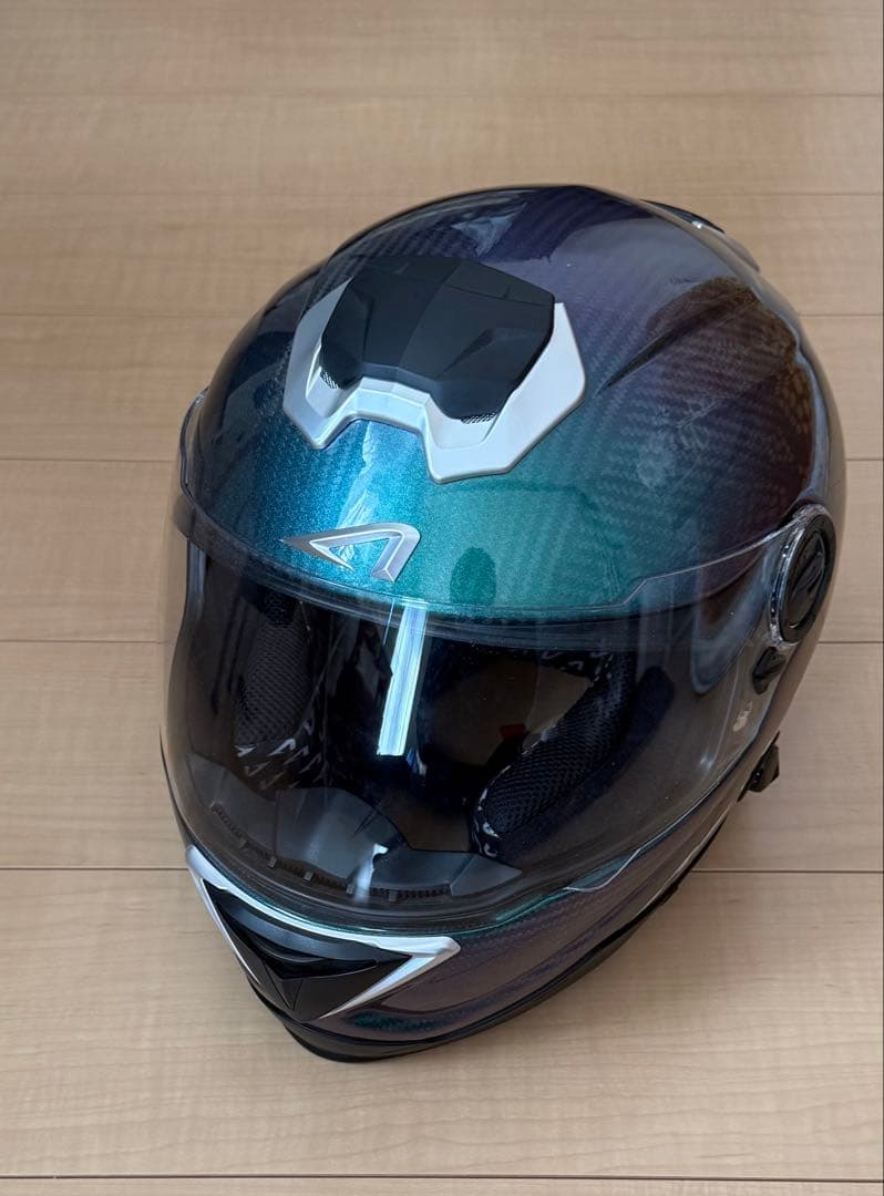 ASTONEカーボンフルフェイスヘルメット GT-1000F IRIDIUM本体