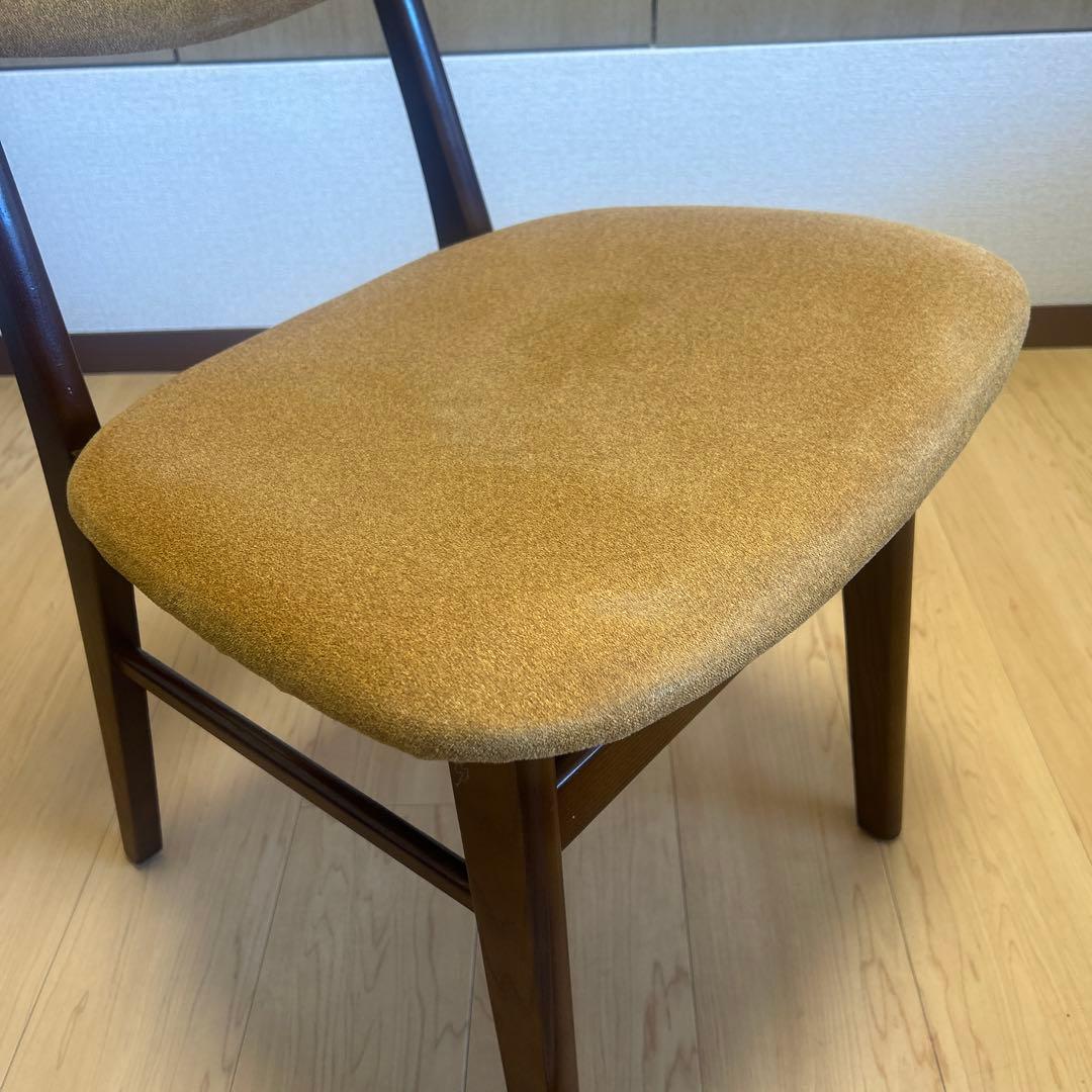 NOCE（ノーチェ） ダイニングチェア RY42 ウォールナット × イエロー