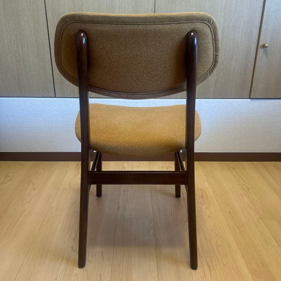 NOCE（ノーチェ） ダイニングチェア RY42 ウォールナット × イエロー