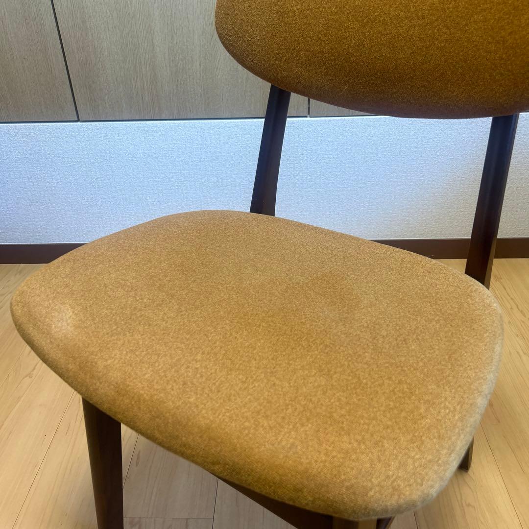 NOCE（ノーチェ） ダイニングチェア RY42 ウォールナット × イエロー