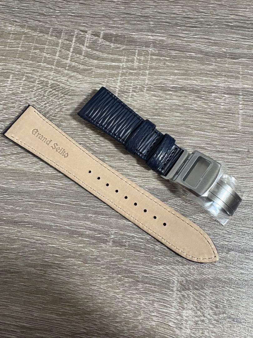【非売品】Grand Seiko レザー 時計ベルト ネイビー　ノベルティ