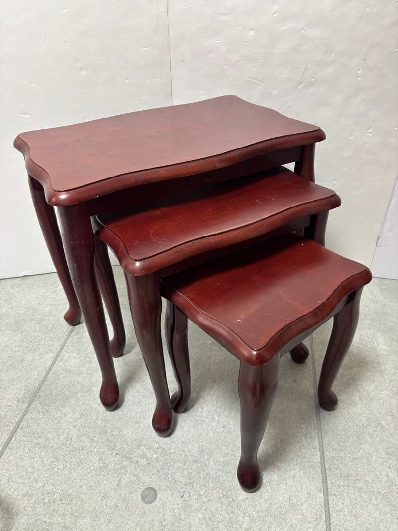 ネストテーブル　猫脚　アンティーク　テーブル