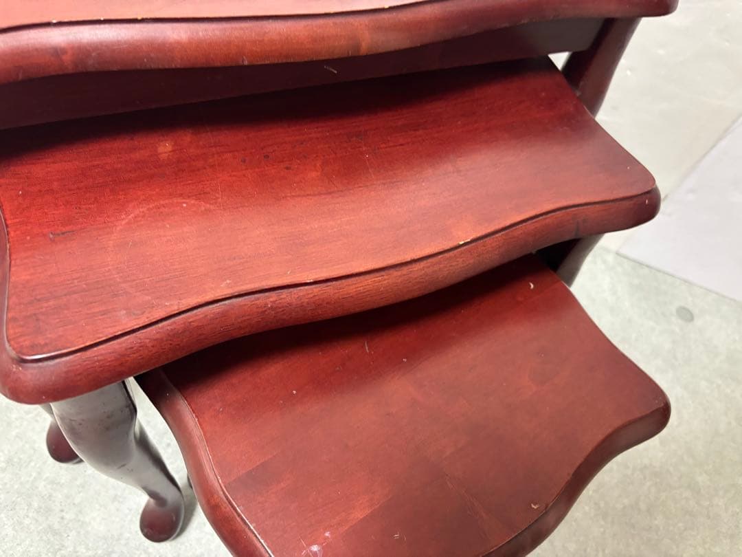 ネストテーブル　猫脚　アンティーク　テーブル