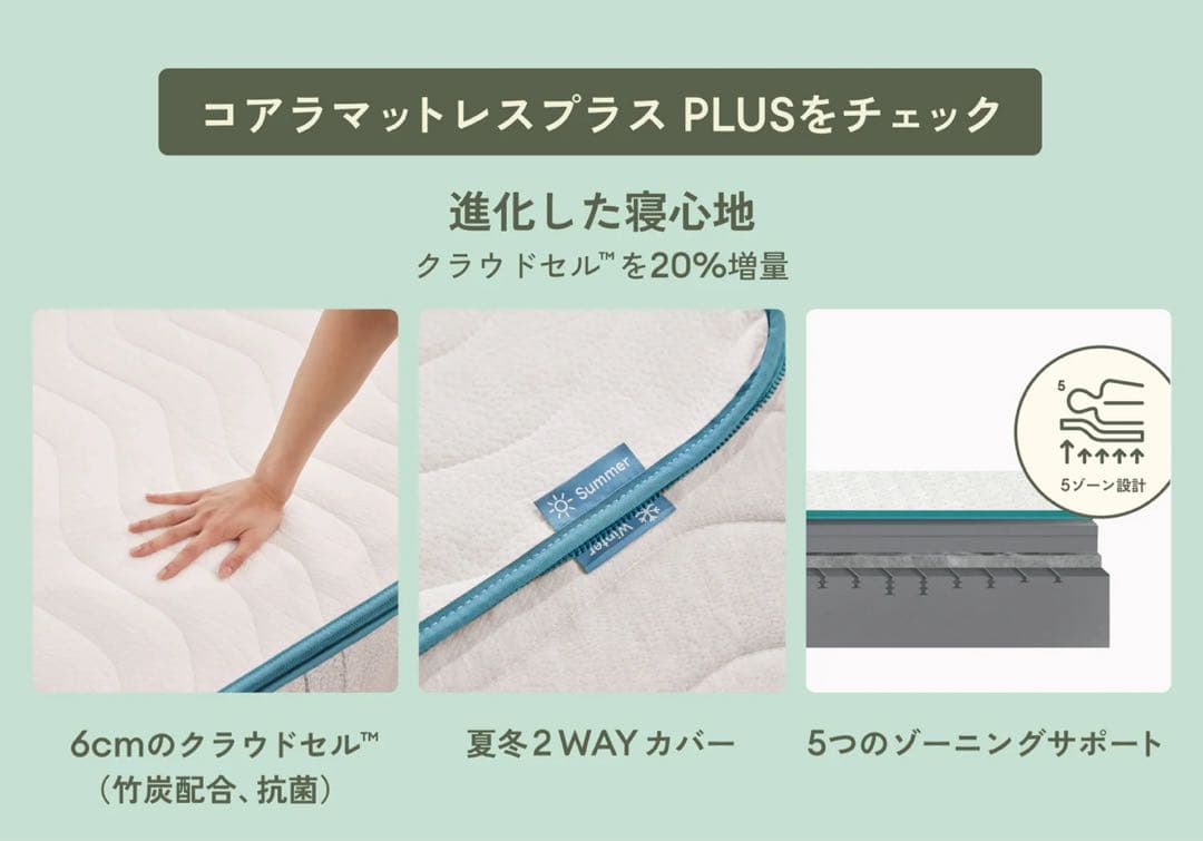 コアラマットレス プラス PLUS ✨Sサイズ ✨コアラ(R)✨新品未開封未使用